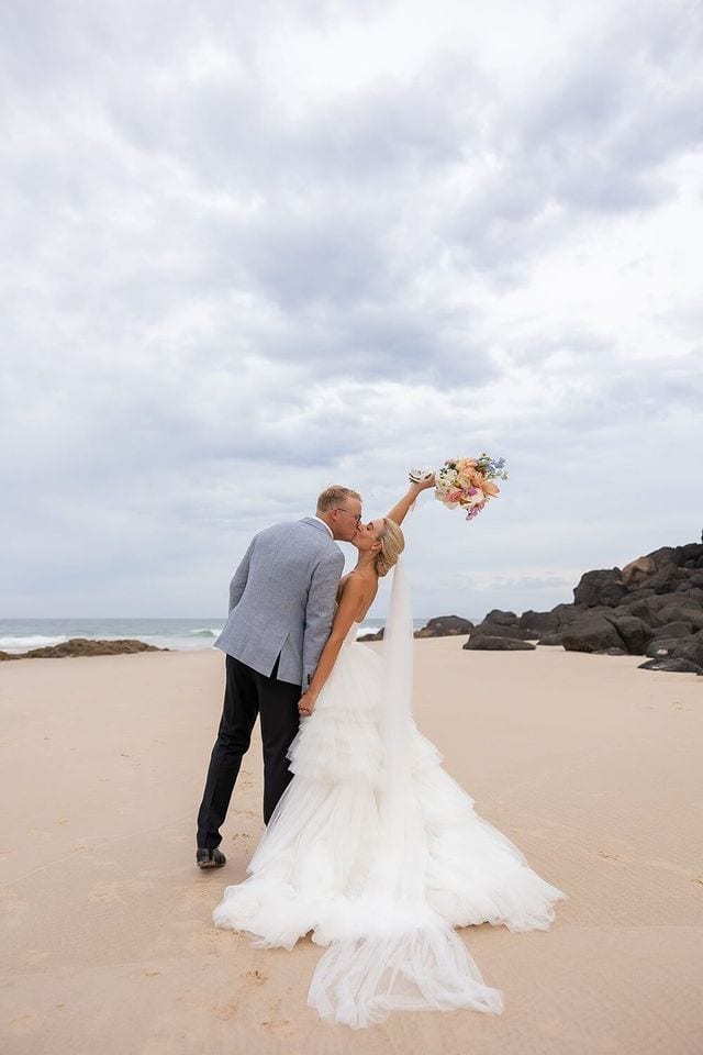 Real wedding hair and makeup at Ancora, Tweed Coast