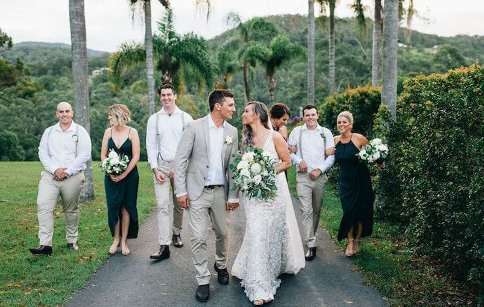 Real wedding hair and makeup at Austinvilla Estate, Gold Coast