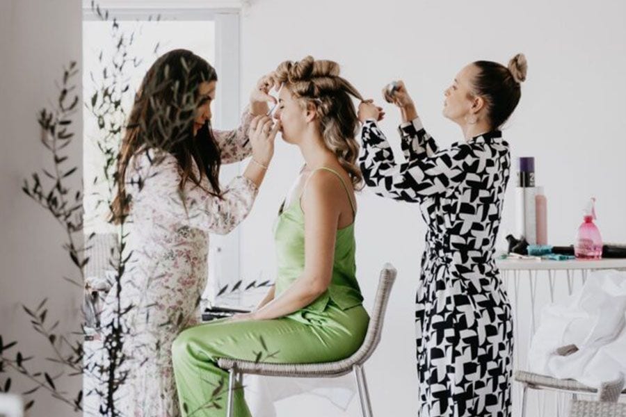 Wedding hair and makeup at Babalou Kingscliff, Tweed Coast