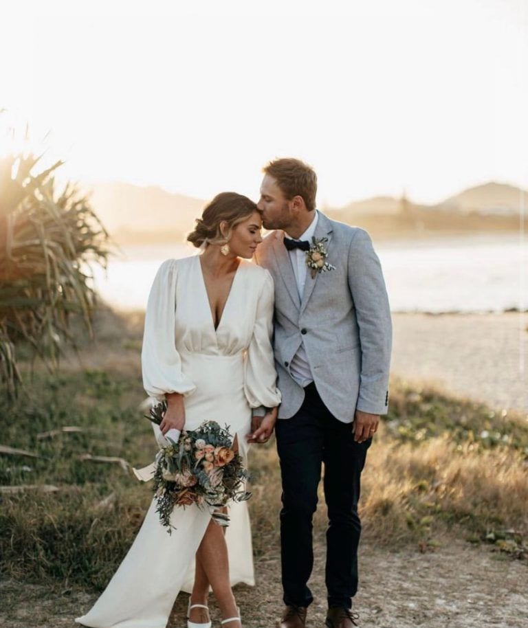 Real wedding hair and makeup at Babalou Kingscliff, Tweed Coast