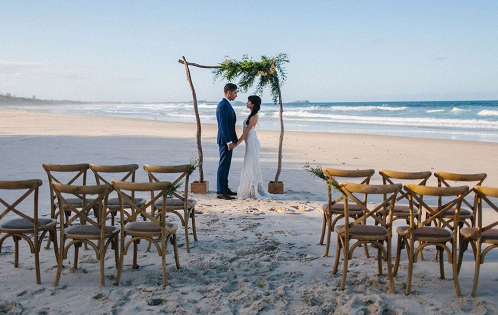 Real wedding hair and makeup at Babalou Kingscliff, Tweed Coast