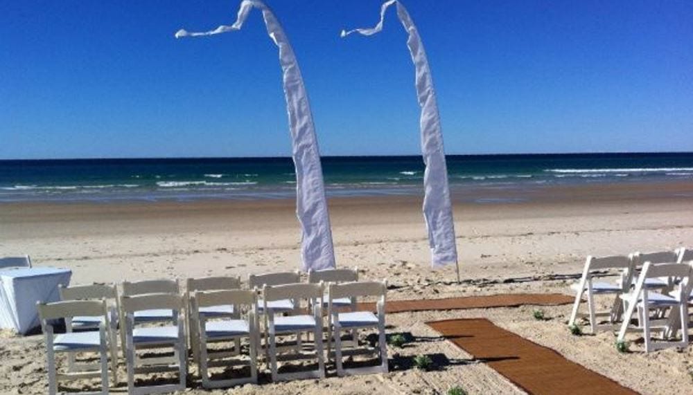 Real wedding hair and makeup at Bilinga Beach, Gold Coast