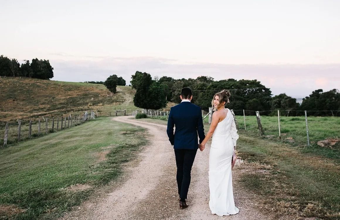 Real wedding hair and makeup at Bramblewood Farm, Tweed Coast