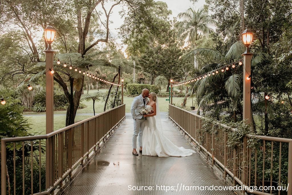 Real wedding hair and makeup at Coolibah Downs Private Estate, Gold Coast