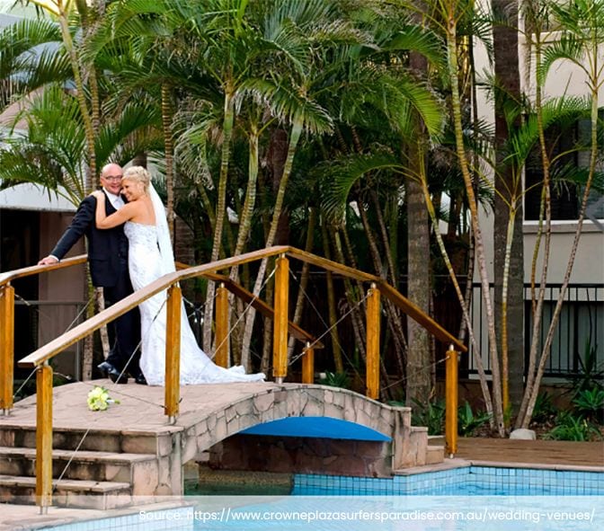 Real wedding hair and makeup at Crowne Plaza Surfers Paradise, Gold Coast