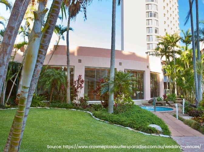 Real wedding hair and makeup at Crowne Plaza Surfers Paradise, Gold Coast