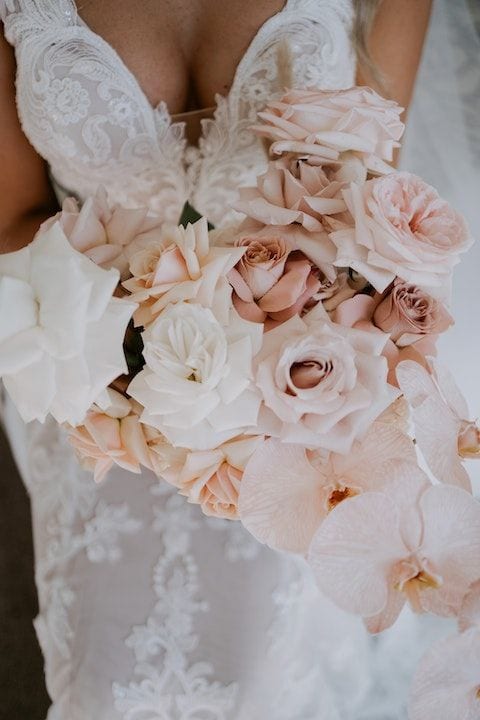 Real wedding hair and makeup at Fins at Plantation House, Tweed Coast