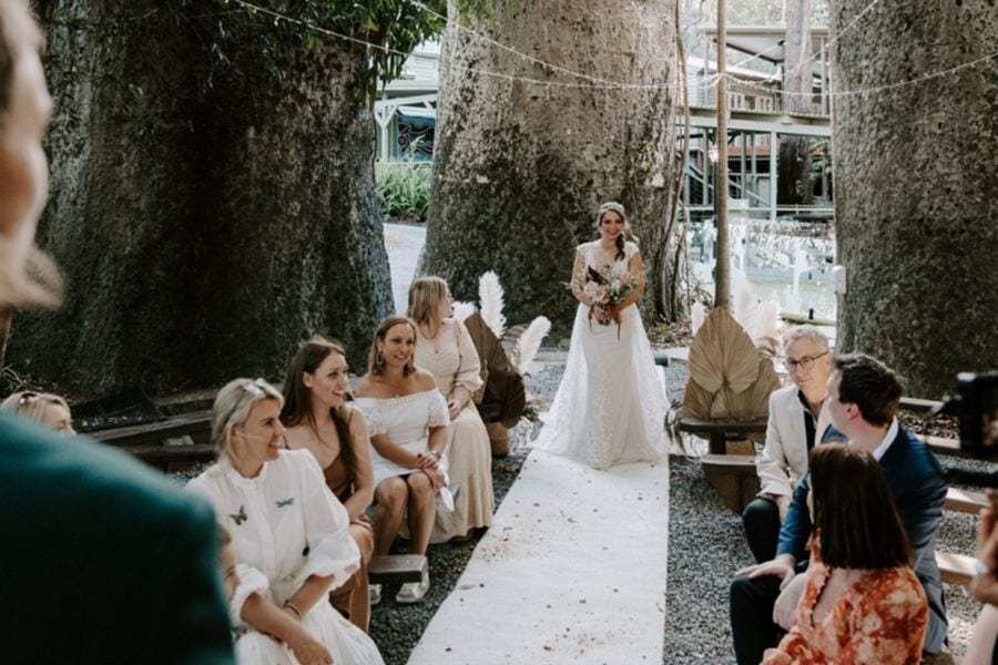 Wedding hair and makeup at Fleay's Events & Café, Gold Coast