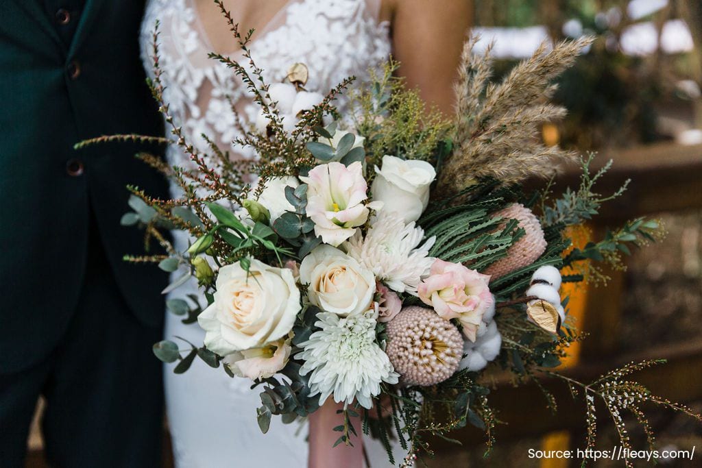 Real wedding hair and makeup at Fleay's Events & Café, Gold Coast