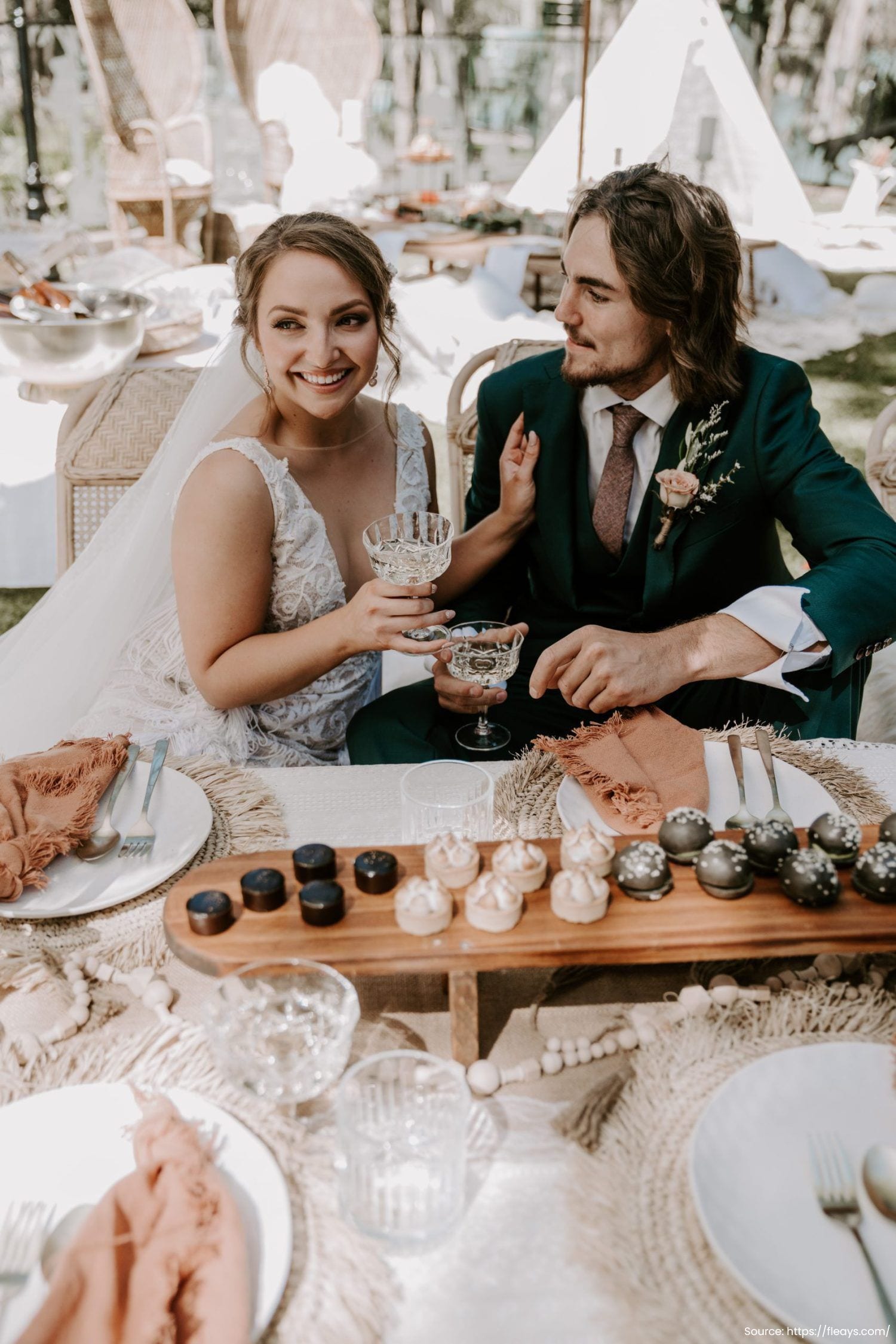 Real wedding hair and makeup at Fleay's Events & Café, Gold Coast