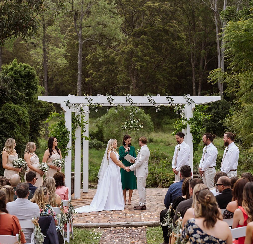 Real wedding hair and makeup at Gold Coast Farm House, Gold Coast