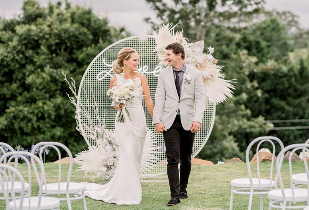Wedding hair and makeup at Hampton Estate Wines, Gold Coast
