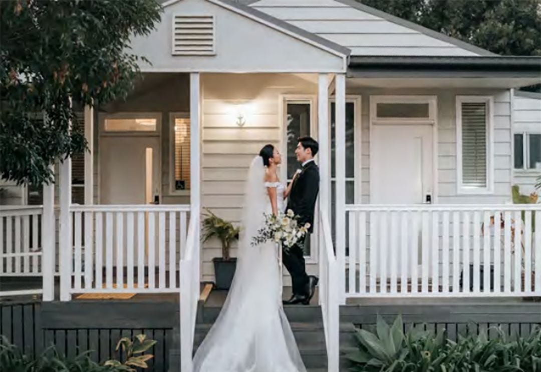 Real wedding hair and makeup at Hampton Estate Wines, Gold Coast