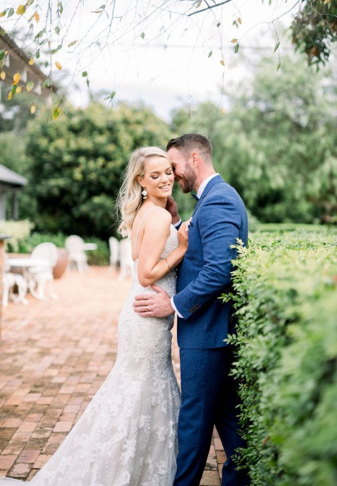 Real wedding hair and makeup at Hampton Estate Wines, Gold Coast