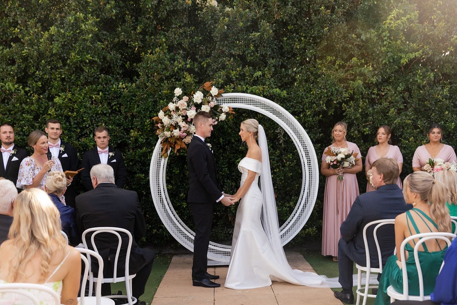 Real wedding hair and makeup at Osteria, Tweed Coast
