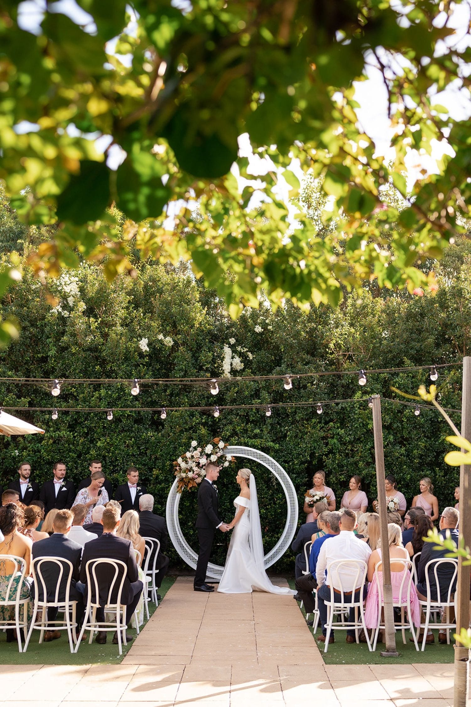 Real wedding hair and makeup at Osteria, Tweed Coast