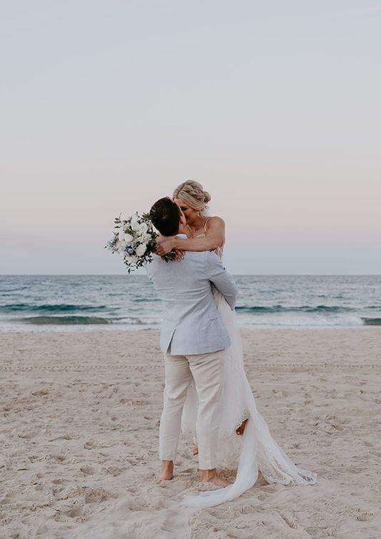 Real wedding hair and makeup at Pacific Beach Function Centre, Gold Coast