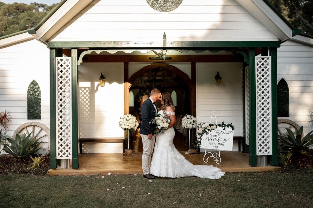 Real wedding hair and makeup at Pioneer Country, Tweed Coast
