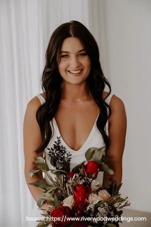 Real wedding hair and makeup at Riverwood Weddings, Gold Coast