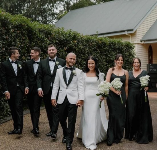 Real wedding hair and makeup at Shambala Estate, Gold Coast