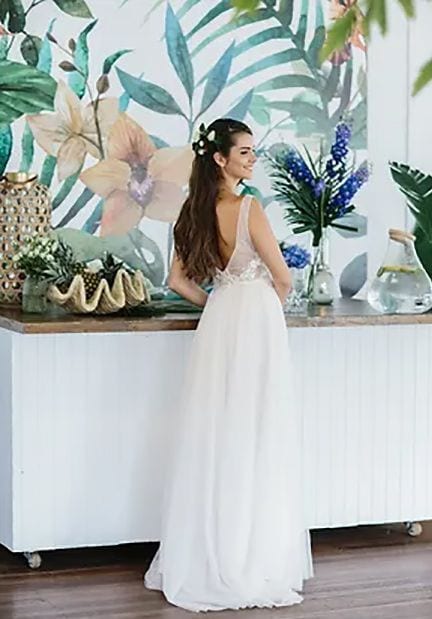 Real wedding hair and makeup at Space10 Palm Beach, Gold Coast