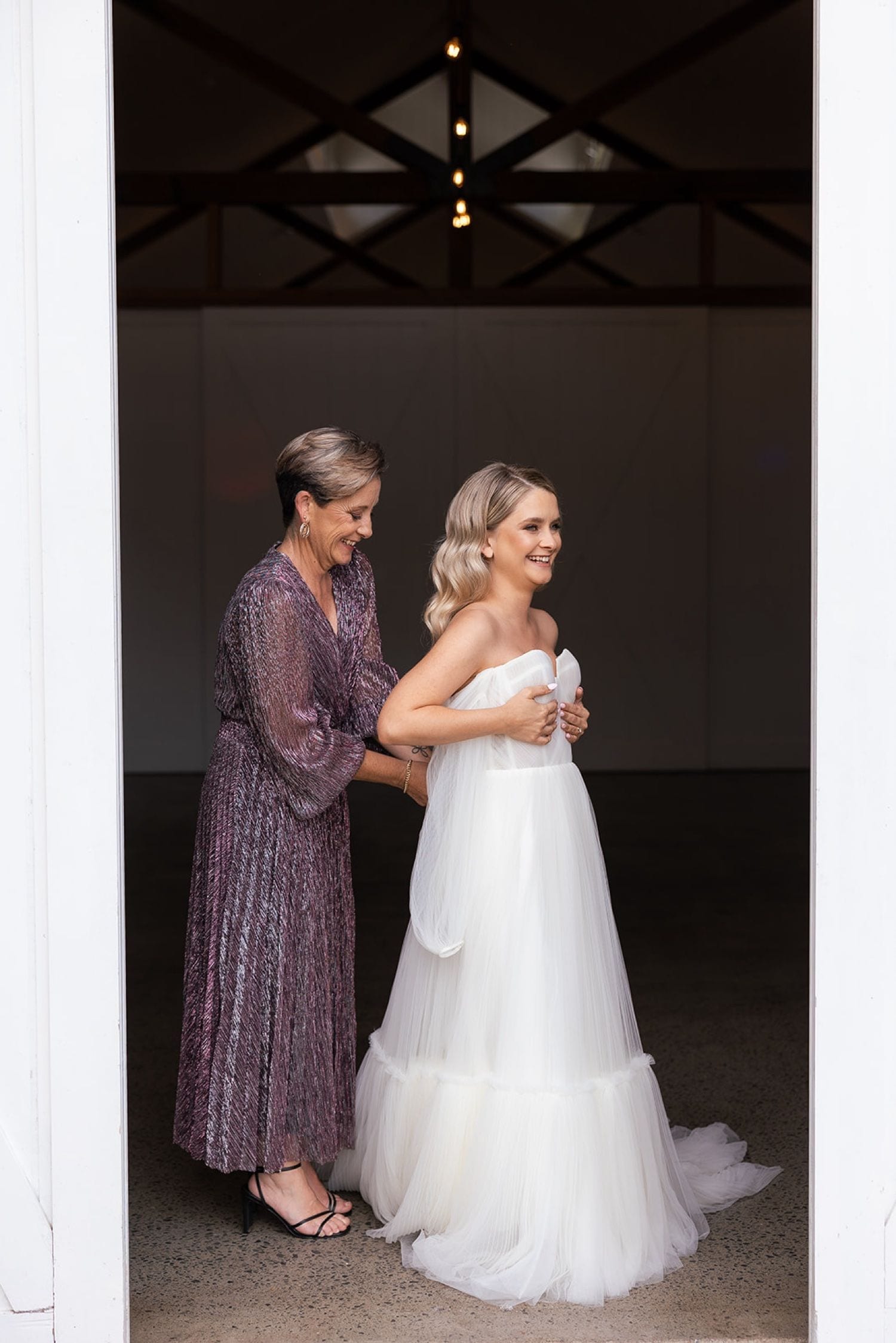 Real wedding hair and makeup at Summergrove Estate, Tweed Coast