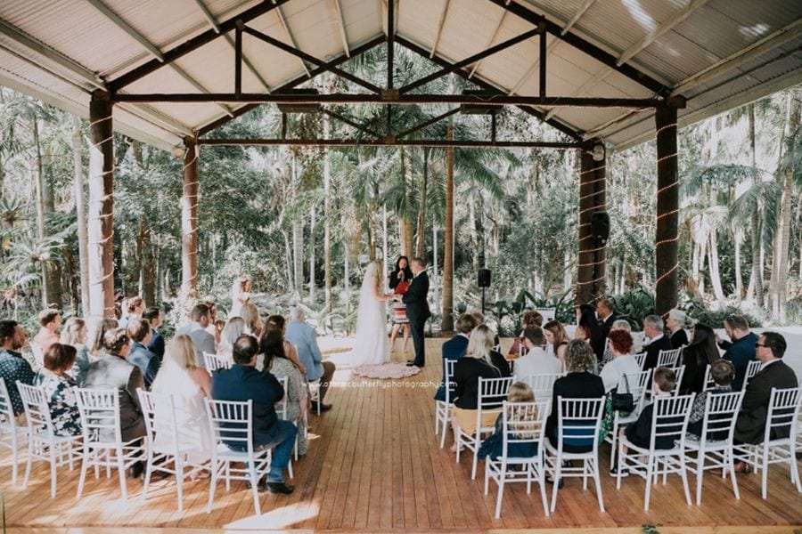 Wedding hair and makeup at Tamborine Mountain Glades, Gold Coast