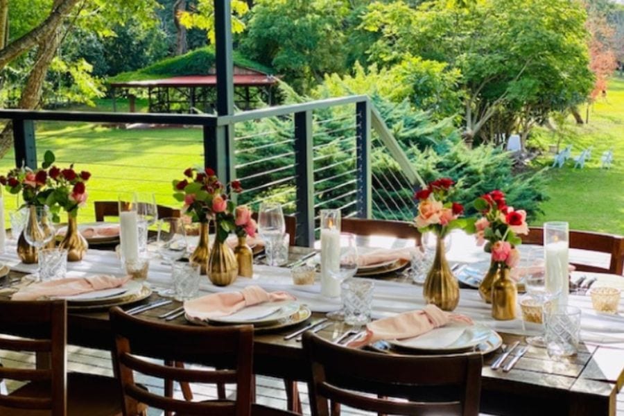Real wedding hair and makeup at The Secret Garden Estate, Gold Coast