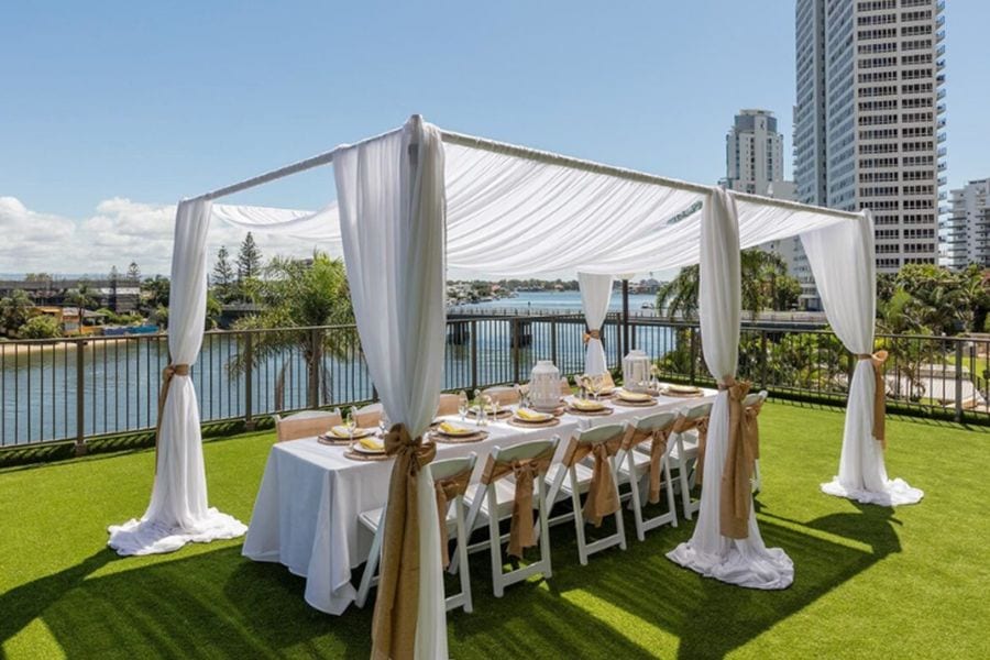Real wedding hair and makeup at Vibe Hotel Gold Coast, Gold Coast