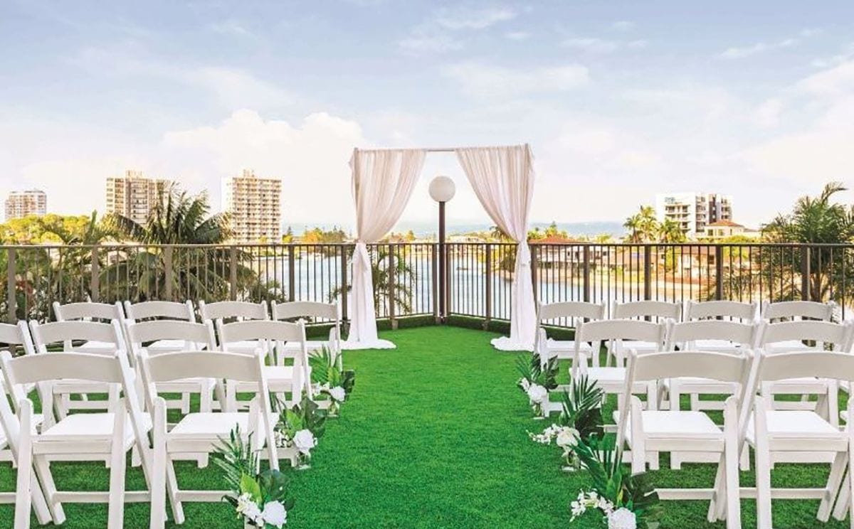 Real wedding hair and makeup at Vibe Hotel Gold Coast, Gold Coast
