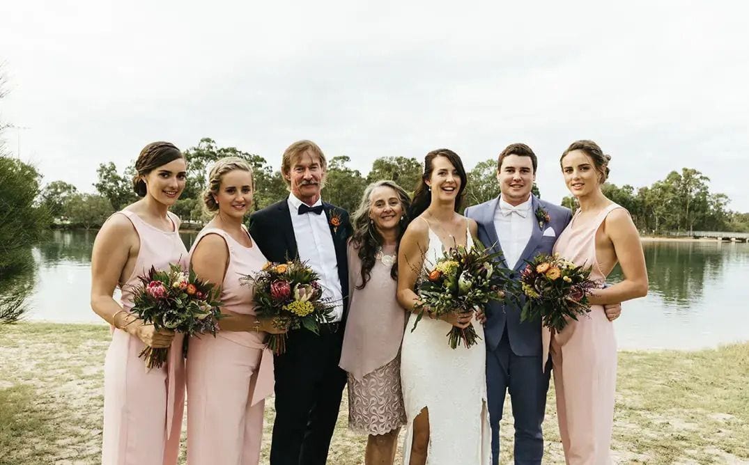 Real wedding hair and makeup at Waterside Events, Gold Coast